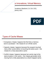 Topics: Cache Innovations (Sections 2.4, B.4, B.5), Virtual Memory Intro