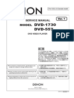 Denon DVD-1730 Service Manual, Repair Schematics, Online Download