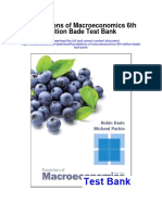 Foundations of Macroeconomics 6th Edition Bade Test Bank