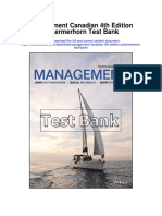 Management Canadian 4th Edition Schermerhorn Test Bank