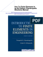 Introduction To Finite Elements in Engineering 4th Edition Chandrupatla Solutions Manual