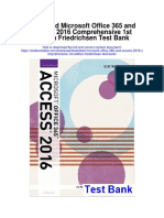 Illustrated Microsoft Office 365 and Access 2016 Comprehensive 1st Edition Friedrichsen Test Bank