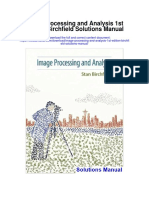 Image Processing and Analysis 1st Edition Birchfield Solutions Manual