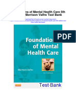 Foundations of Mental Health Care 5th Edition Morrison Valfre Test Bank