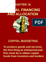 Capital Financing and Allocation