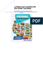 Governing States and Localities 6th Edition Smith Test Bank