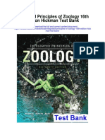 Integrated Principles of Zoology 16th Edition Hickman Test Bank