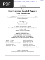 UFC Antitrust Lawsuit - Chamber of Commerce Amicus Brief