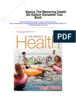 Health The Basics The Mastering Health Edition 12th Edition Donatelle Test Bank