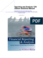 Financial Reporting and Analysis 13th Edition Gibson Solutions Manual