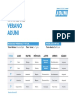 Horario Verano Aduni