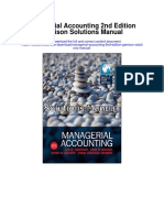 Managerial Accounting 2nd Edition Garrison Solutions Manual