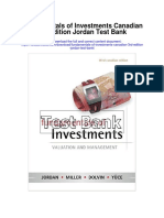 Fundamentals of Investments Canadian 3rd Edition Jordan Test Bank