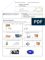 PRUEBA DE CIENCIAS de Los Materiales