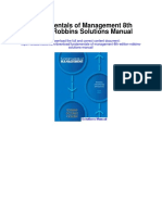 Fundamentals of Management 8th Edition Robbins Solutions Manual
