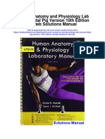 Human Anatomy and Physiology Lab Manual Fetal Pig Version 10th Edition Marieb Solutions Manual