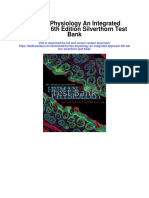 Human Physiology An Integrated Approach 6th Edition Silverthorn Test Bank