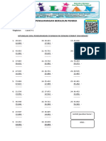 Soal Pengurangan Bersusun Pendek Level 7C