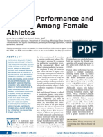 Balance Performance and Training Among Female.3