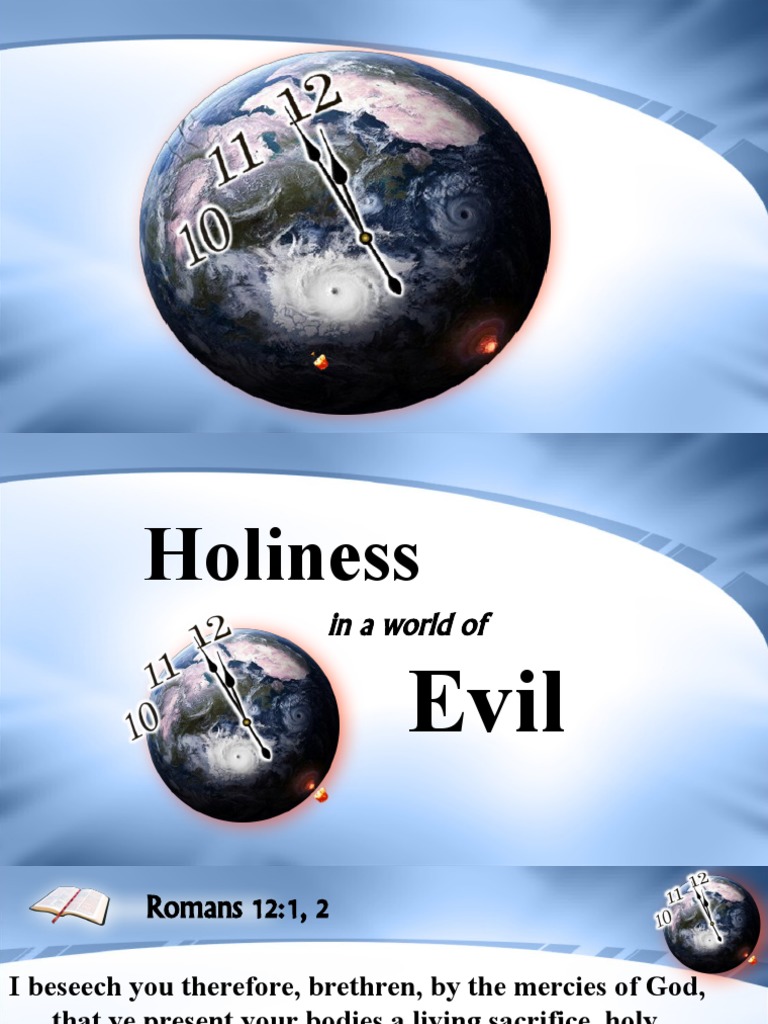 Holiness In A World Of Evil Pdf Sanctification Sin
