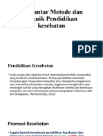 Sesi 1 Pengantar Metode Dan Teknik Pendidikan Kesehatan