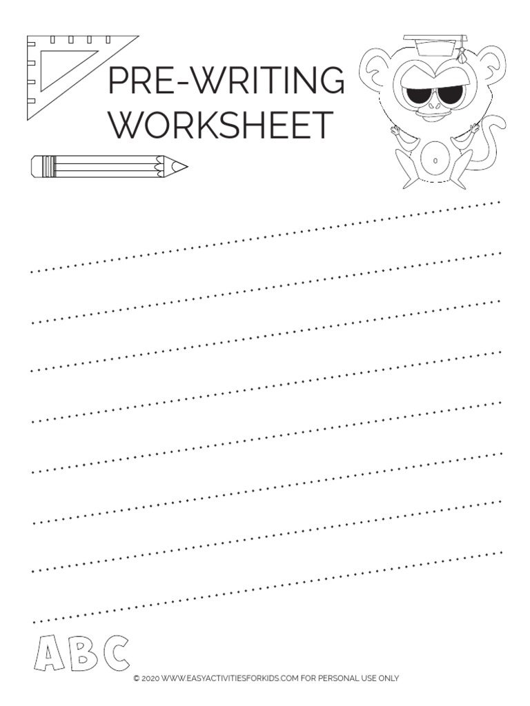 Pre-Writing Worksheet | PDF