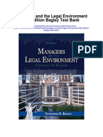 Managers and The Legal Environment 9th Edition Bagley Test Bank