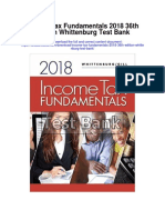 Income Tax Fundamentals 2018 36th Edition Whittenburg Test Bank