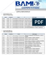 Jadwal Pertandingan Fubamio 6 Minggu Keempat