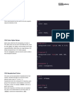 Learn CSS - Codecademy - Cheatsheet - Colors