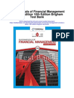 Fundamentals of Financial Management Concise Edition 10th Edition Brigham Test Bank