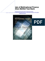 Fundamentals of Multinational Finance 4th Edition Moffett Test Bank