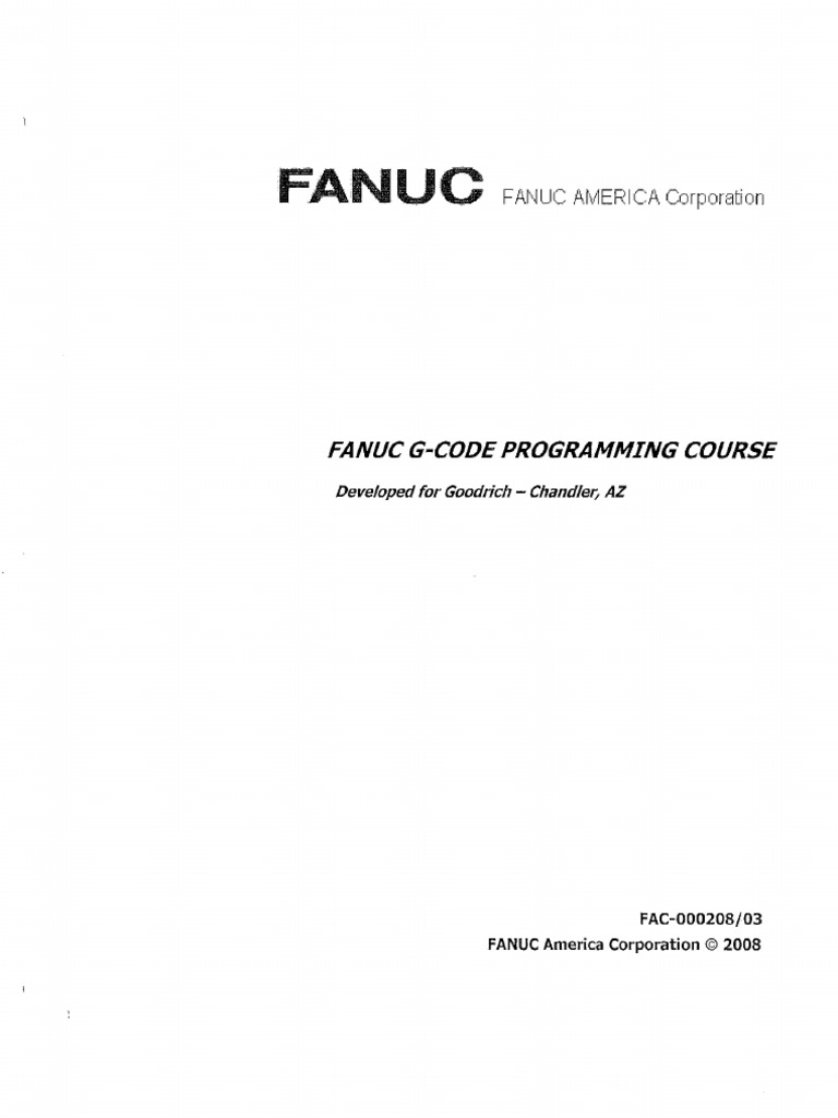 FANUC G-Code Programming Course | PDF