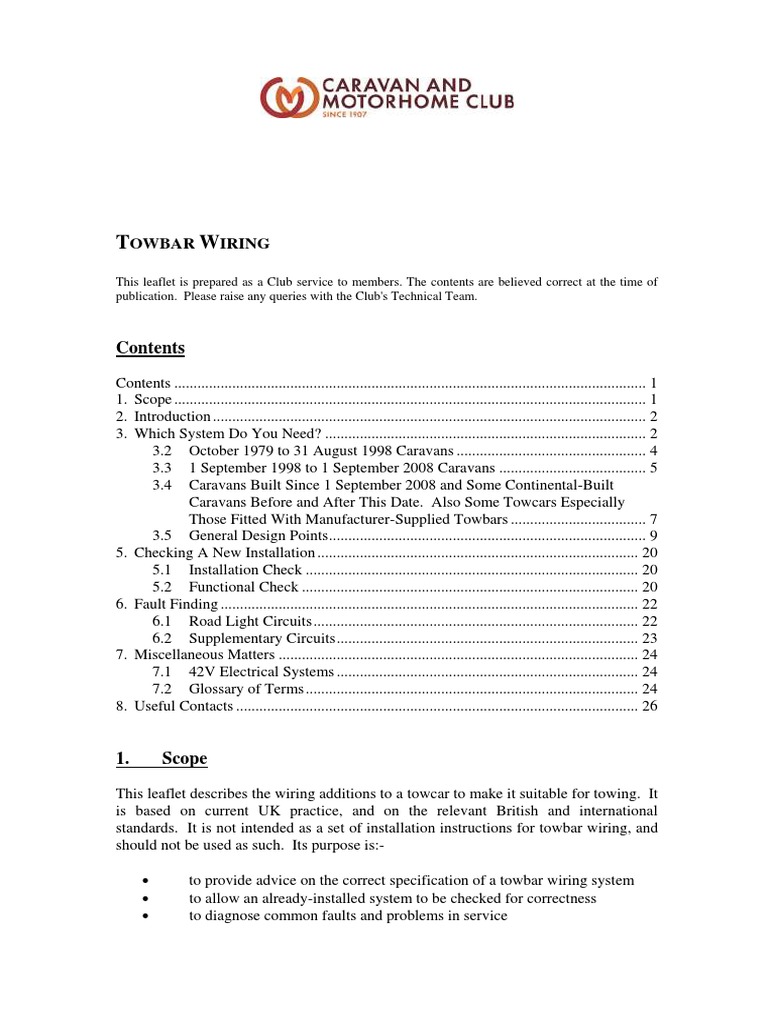 Towbar Wiring | Download Free PDF | Electrical Connector | Ac Power