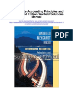 Intermediate Accounting Principles and Analysis 2nd Edition Warfield Solutions Manual