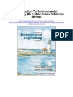 Introduction To Environmental Engineering 4th Edition Davis Solutions Manual