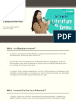 Write A Literature Review