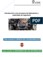 Unidad Tematica 1 Introduccion a Los Procesos de Fabricacion y Materiales de Ingenieria