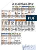 Programação IBF - Agosto 2022