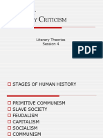 Literary Theories - Session 8 - Marxist Criticism