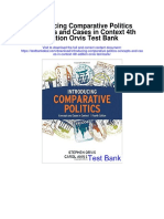 Introducing Comparative Politics Concepts and Cases in Context 4th Edition Orvis Test Bank