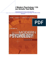 History of Modern Psychology 11th Edition Schultz Test Bank