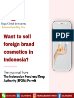 Want To Sell Foreign Brand Cosmetics in Indonesia?