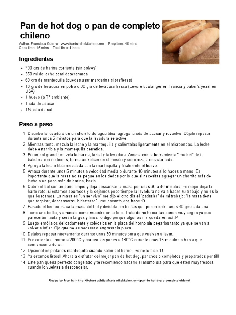 Receta Chirio | PDF | Panes | Alimentos