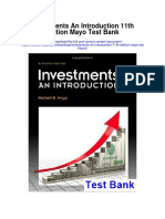 Investments an Introduction 11th Edition Mayo Test Bank