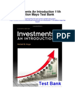 Investments An Introduction 11th Edition Mayo Test Bank