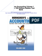 Horngrens Accounting Volume 1 Canadian 10th Edition Nobles Test Bank