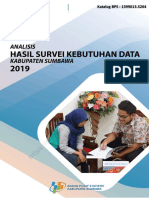 Analisis Hasil Survei Kebutuhan Data Kabupaten Sumbawa 2019