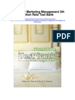 Hospitality Marketing Management 5th Edition Reid Test Bank