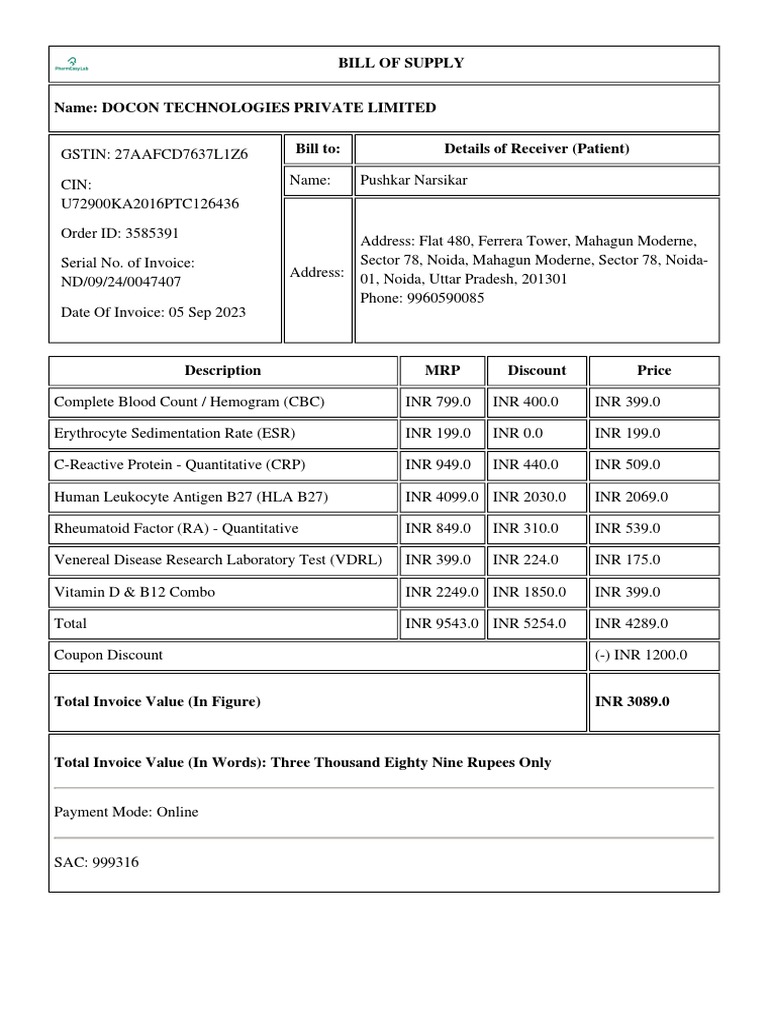 Docon Technologies Invoice Summary | PDF | Technology & Engineering